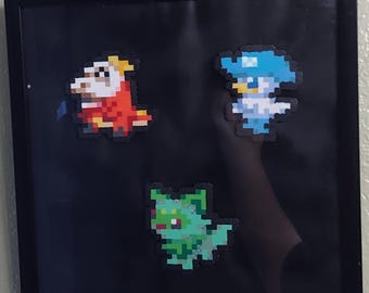 Gen 9 Starter Pokémon Trio Pixel Art
