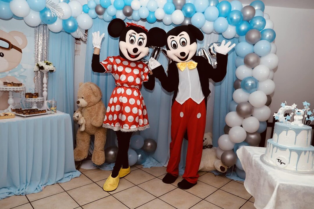 Mickey Mouse and Minnie Mouse Mascot Costumes for Birthdays and Parties ...