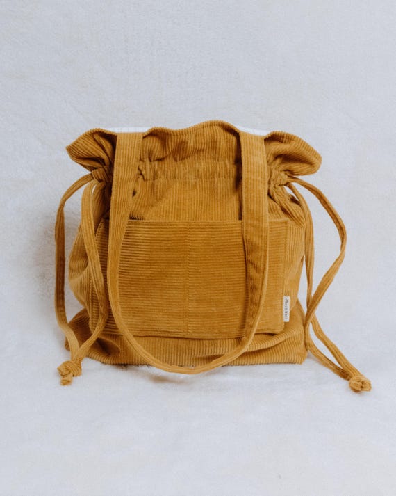 Handmade Corduroy Drawstring Bags UK