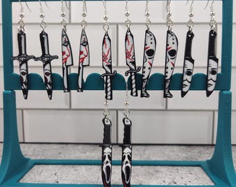Horror Character Knife Earrings