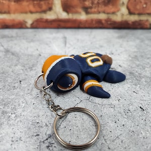 Personalisierbar Fußball Fan Schildkröte Keychain