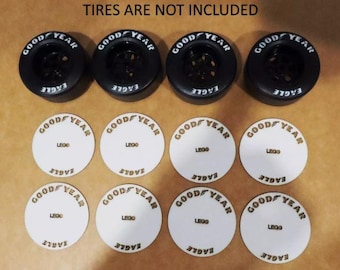 Fits LEGO ICONS Senna F1 McLaren Mp4/4 Goodyear Eagle Tire Stencils Templates