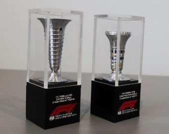 World F1 Formula One Championship & Constructors Replica Trophies 1:12 Scale