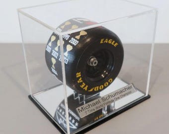 Michael Schumacher 7 Time World Champion Tyre Tire Display Handmade Custom (SMALL)