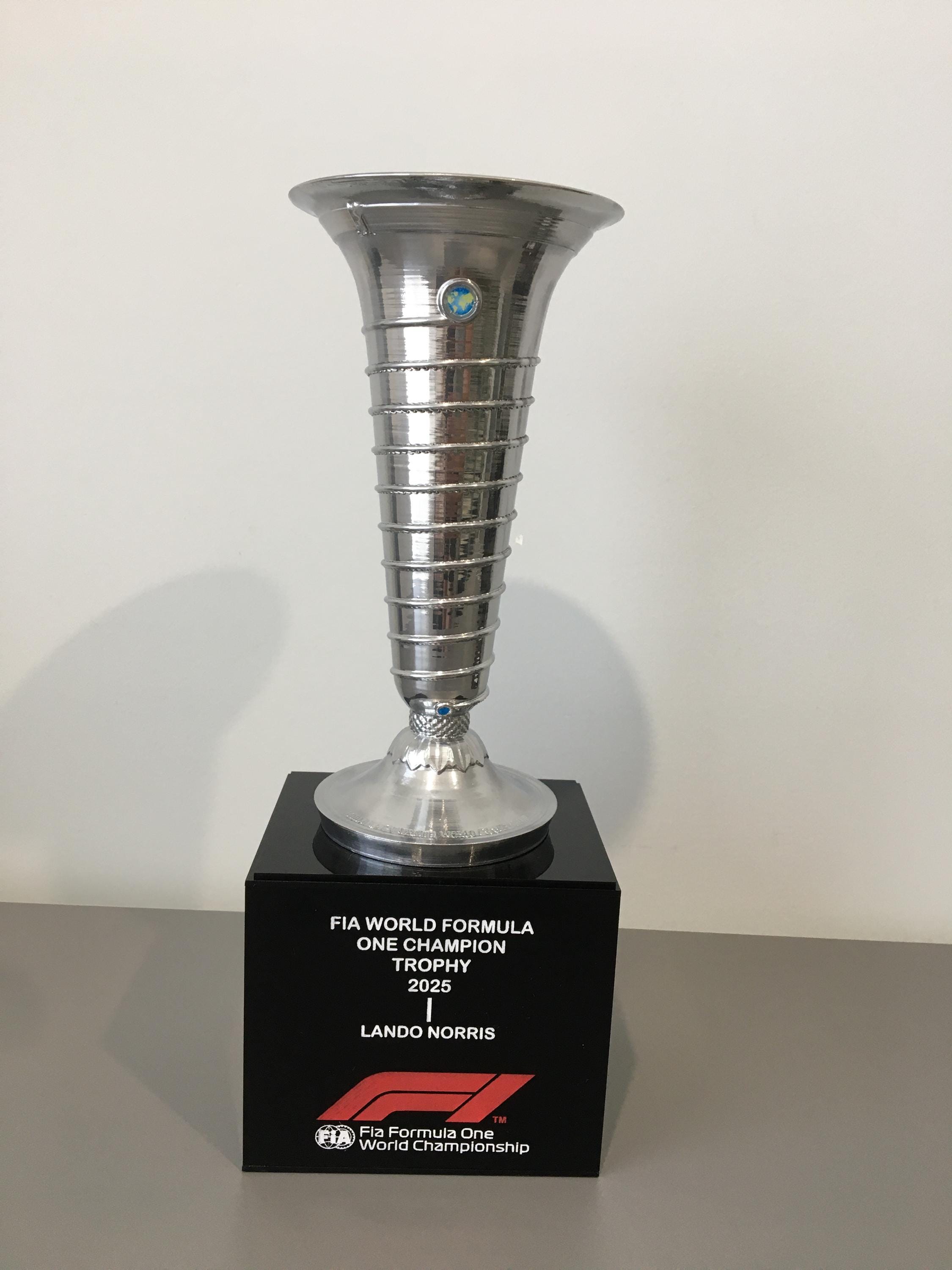 Lando Norris 2025 World F1 Championship Replica Handmade Trophy
