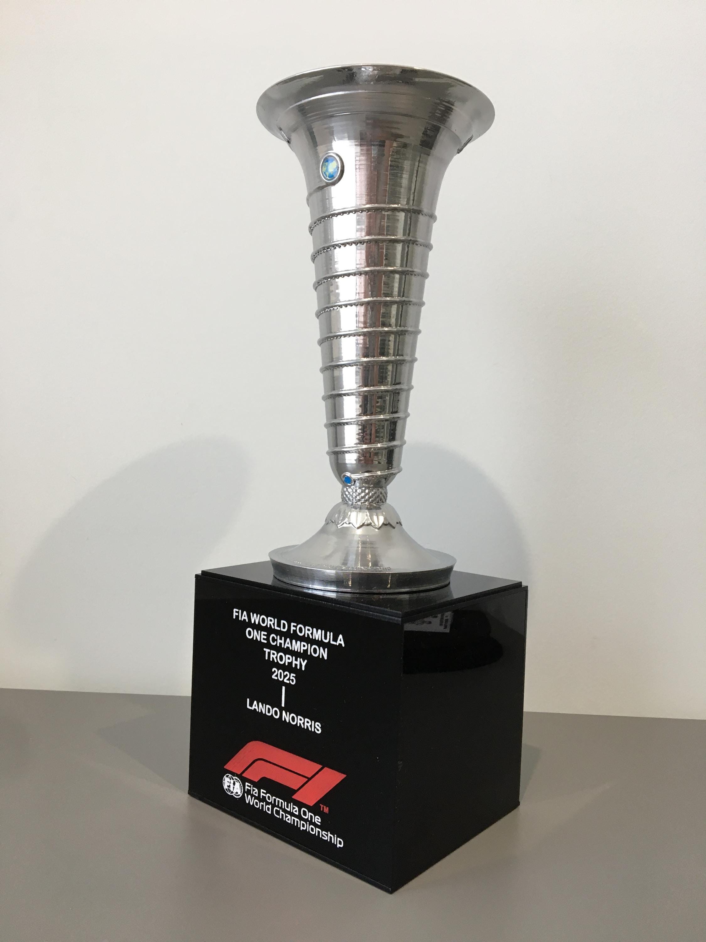 Lando Norris 2025 World F1 Championship Replica Handmade Trophy