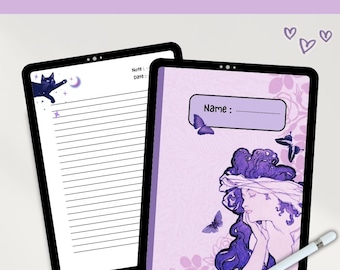 Whimsical Self-Care Notebook | Simple & Easy-to-Use Printable PDF | 30 Pages | Digital Download