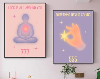Aura Gradient Prints Set | Trendy Spiritual Wall Art (Digital Download)