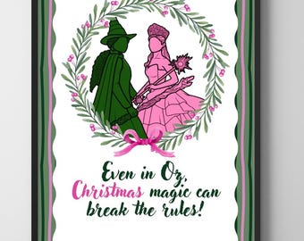 Cloaked in Magic Holiday Print | Have a wicked Christmas | Pop Culture Wall Art (Digital Download)