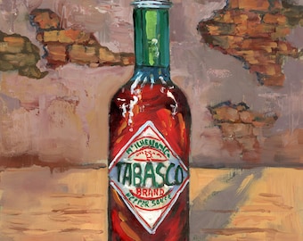 Tabasco Sauce, New Orleans Hot Sauce, Pepper Sauce, New Orleans foods and restaurants, Avery Island, Louisiana - 'Tabasco's on the Table'