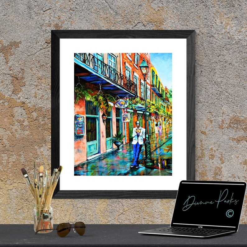 New Orleans Jazz Art New Orleans Street Music Impressionist Etsy