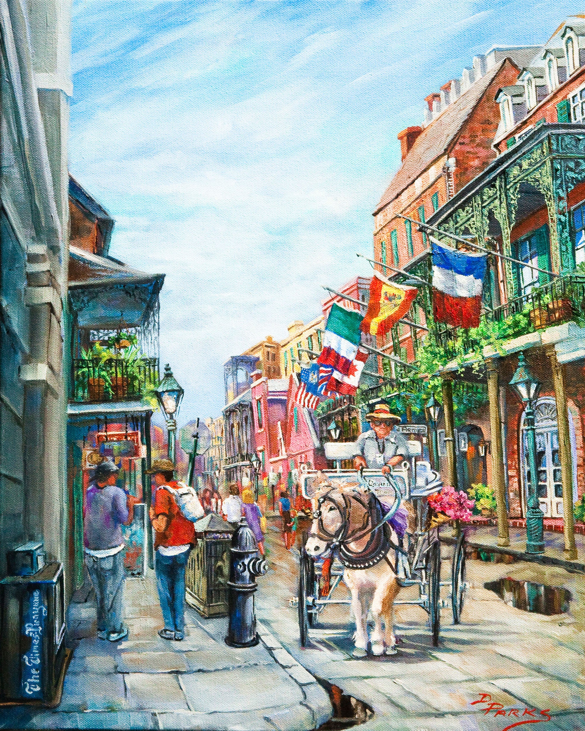 New Orleans Art, French Quarter, Jackson Square Painting