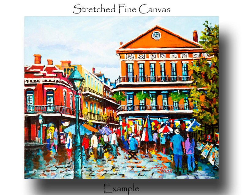 Jackson Square New Orleans French Quarter Art FREE SHIPPING Etsy