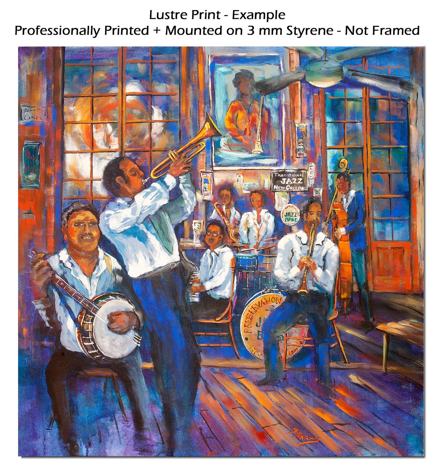 Preservation Hall Jazz Art Print or Giclée Canvas, New Orleans