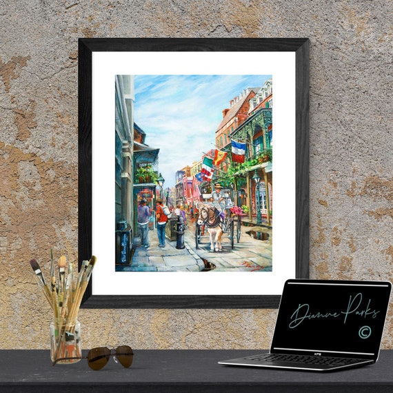 New Orleans Art, French Quarter, Jackson Square Painting