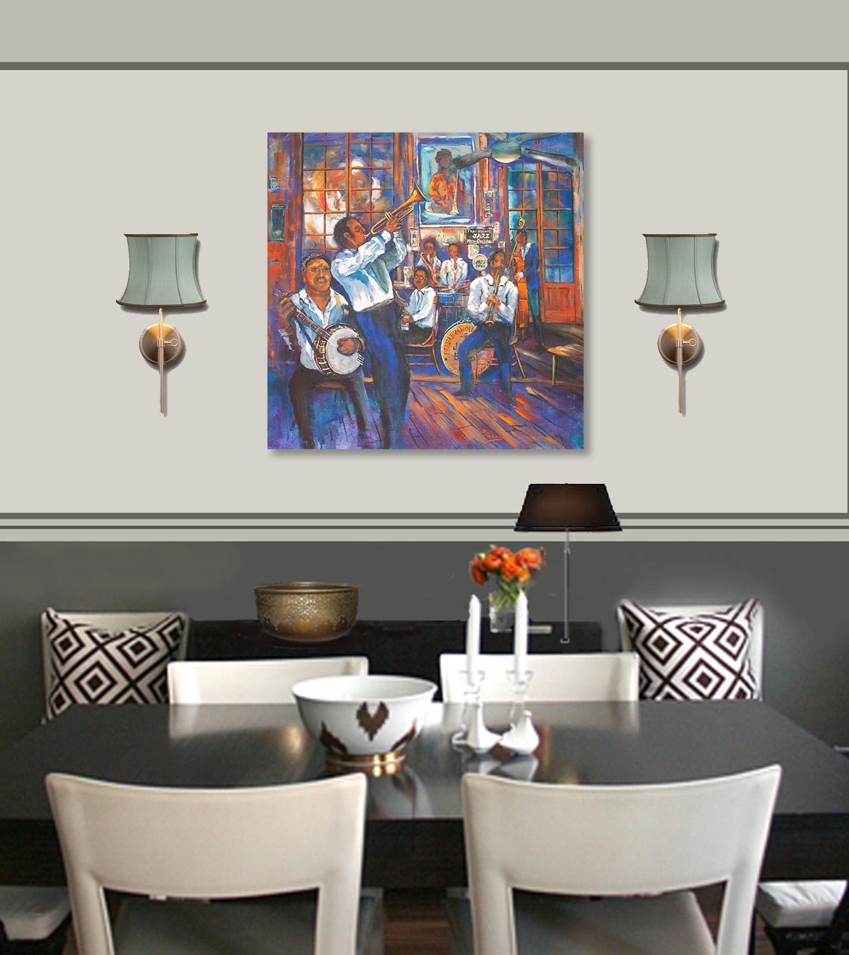 Preservation Hall Jazz Art Print or Giclée Canvas, New Orleans