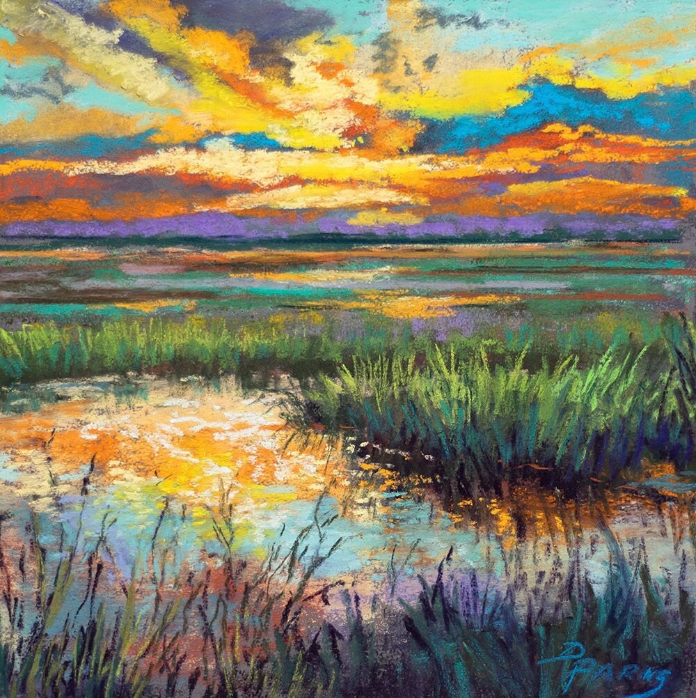 ORIGINAL PAINTING Louisiana Marsh Louisiana Impressionist Etsy