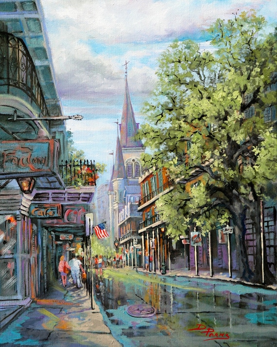 New Orleans Art Print: St Louis Cathedral, Chartres Street, French Quarter