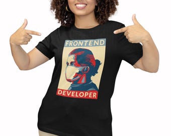 T-shirt pour développeur front-end : cadeau de codage intelligent, vêtements pour ingénieur logiciel