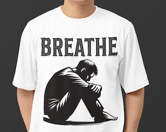 Breathe Mental Health Awareness Tee: Unisex Cotton T-Shirt