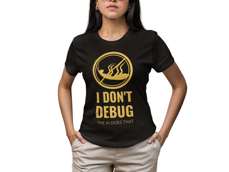 AI Debugging Coder Tee - Funny Software Engineer Shirt image 1