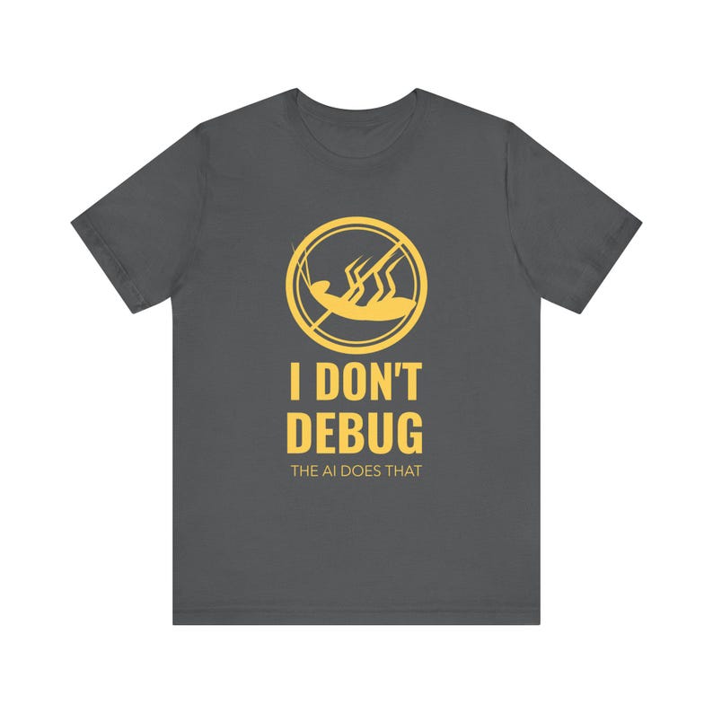 AI Debugging Coder Tee - Funny Software Engineer Shirt image 4