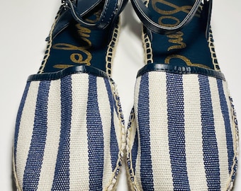 NEW Sam Edelman Vivian Espadrille Sandals With Adjustable Ankle Strap Size 7.5