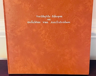 Vintage Dutch Maritime Art Book | Amsterdam Harbor Engravings, 1970