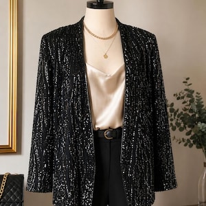 Vintage Sequin Jacket - Etsy