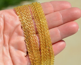 10 Meters Gold Plated Chain C920