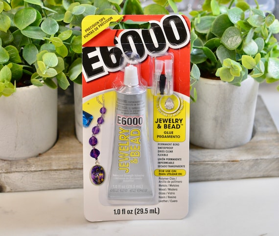 1 FL OZ E6000 Jewelry & Bead Industrial Strength Permanent Bond Glue With Precision  Tips F709 