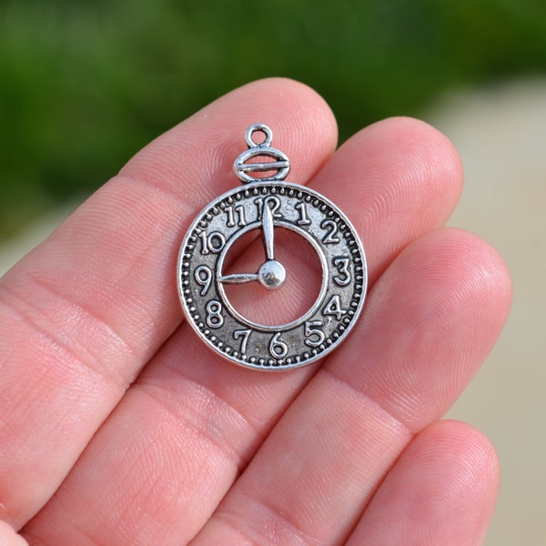 Clock Face Charm Etsy