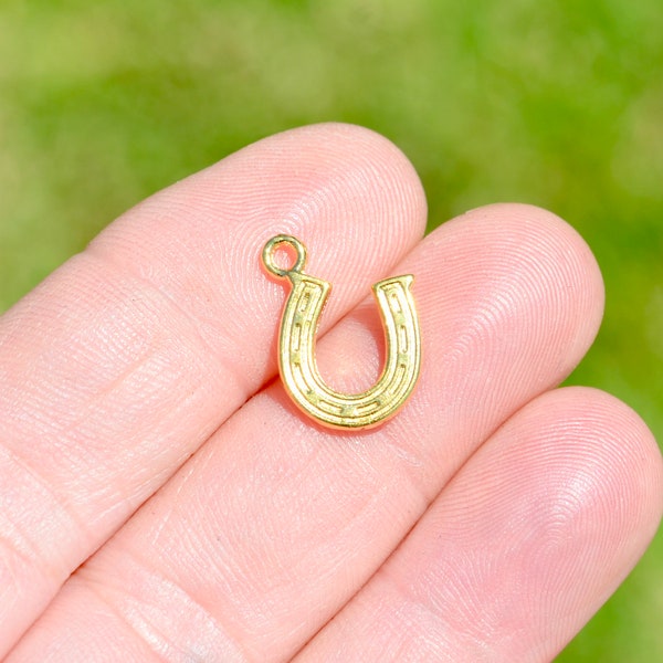 1 Horseshoe  Gold Tone Charm GC5819