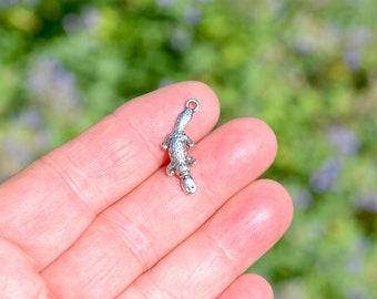 5  Platypus Animal Silver Tone Charms SC2631
