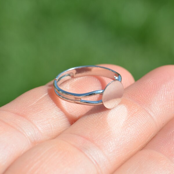 Silver Ring Blanks Etsy