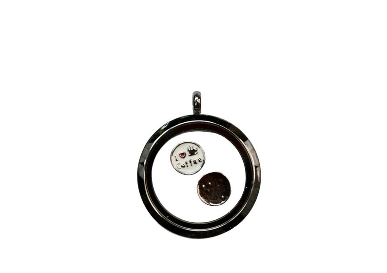 1 Memory Locket I Love Coffee Charms FL143 image 2