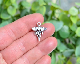 1  DPT Doctor of Physical Therapy Medical Silver Tone Charm SC6889