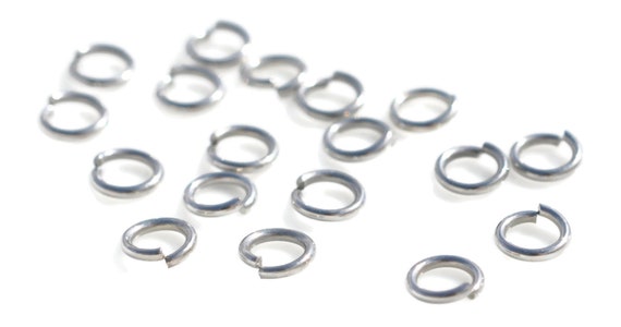 BULK 100 Stainless Steel 6mm Jump Rings  F130