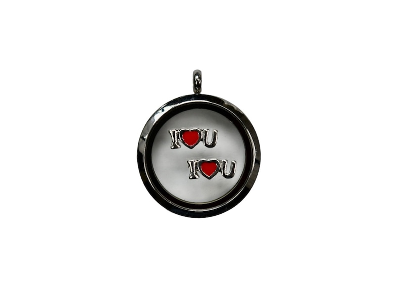 1 Memory Locket I Love You Charm FL307 image 1