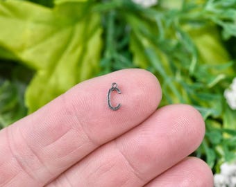 1  Stainless Steel  Letter  C Charm SC7114