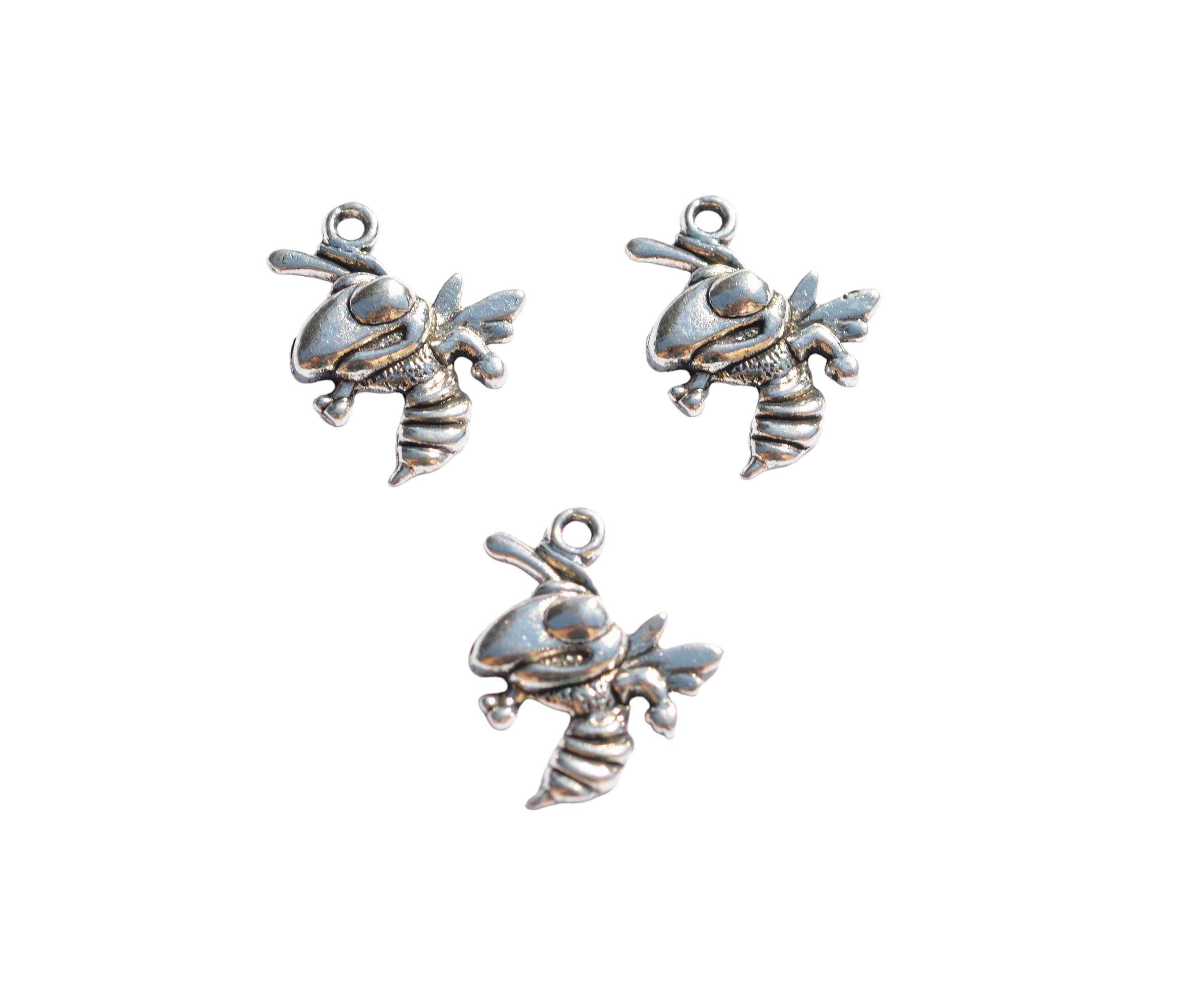 BULK 50 Bee Hornet Silver Tone Charms SC5944 - Etsy