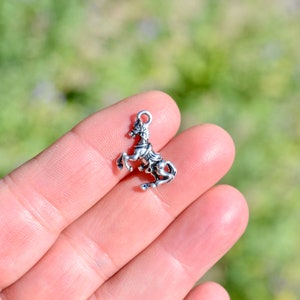 1  Rodeo Horse Silver Tone Charm SC2197