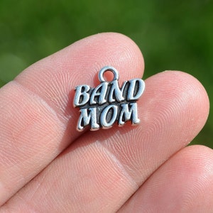1  Band Mom Silver Tone Charms SC5812