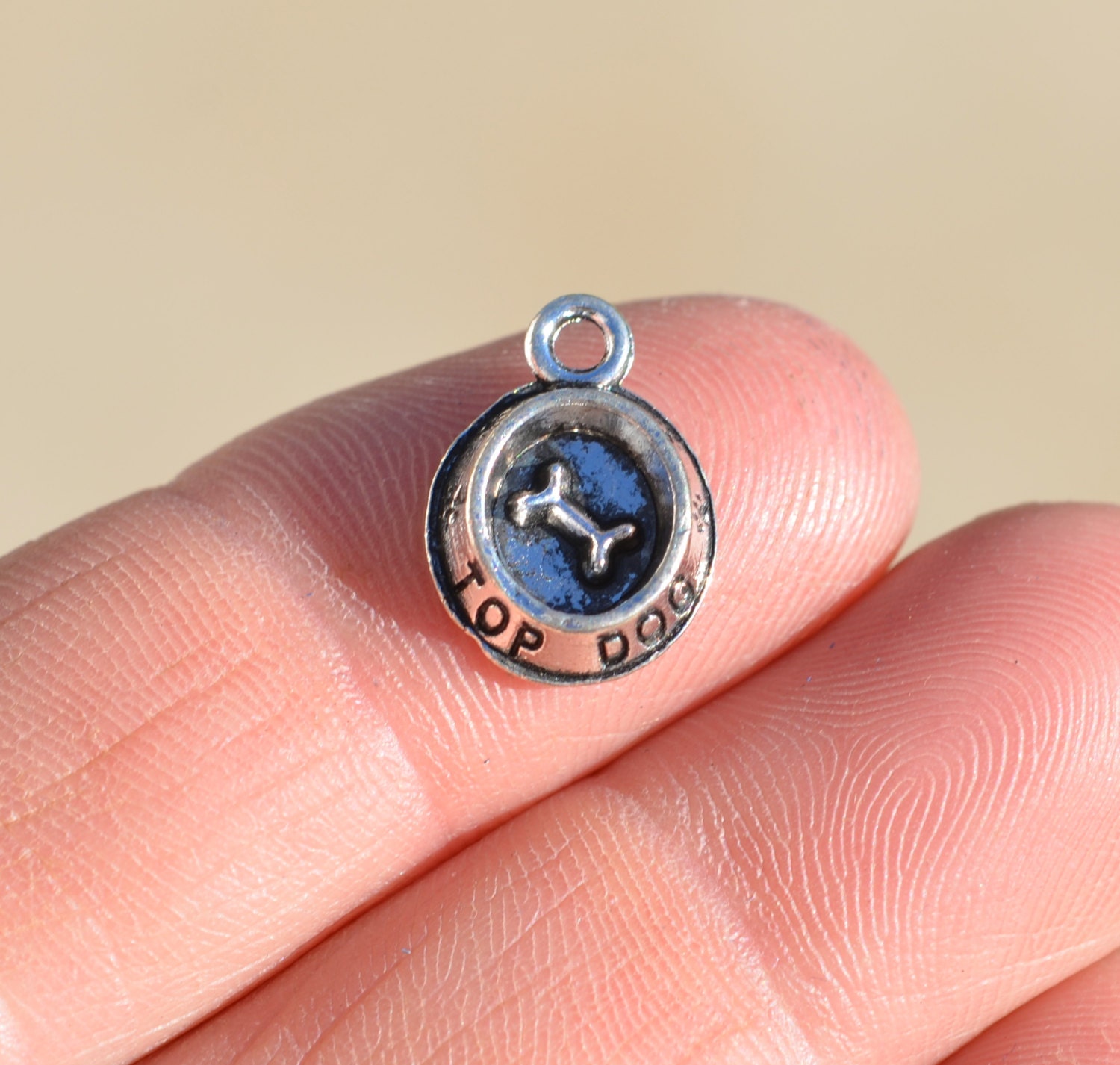 10 Top Dog Silver Tone 3D Charms SC1543 Etsy