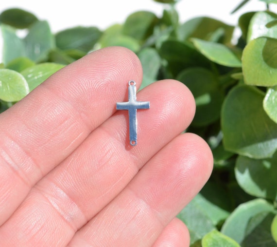 1 Stainless Steel Cross Connector Charm SC1304 Etsy UK