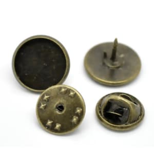 BULK 30 Tie Tac Pin Brooch Bronze Tone Lapel Pins F743