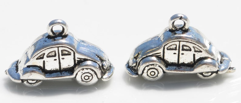 BULK 25 Car 3D Silver Tone Charms SC1511