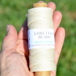 Natural 20lb. Hemp Cord 1mm Spool HC226