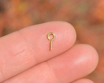 BULK 30 Gold Plated 8mm Stainless Steel Bails No Threads F514