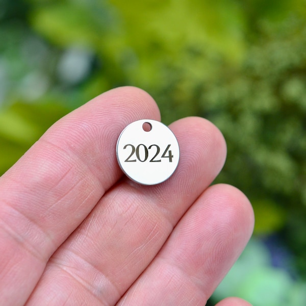 Year 2024 Charm Etsy